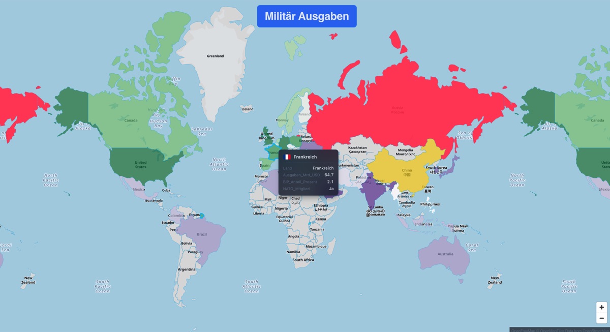 Military Spending Choropleth