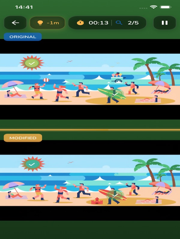 SPECTRA spot the difference on iPad